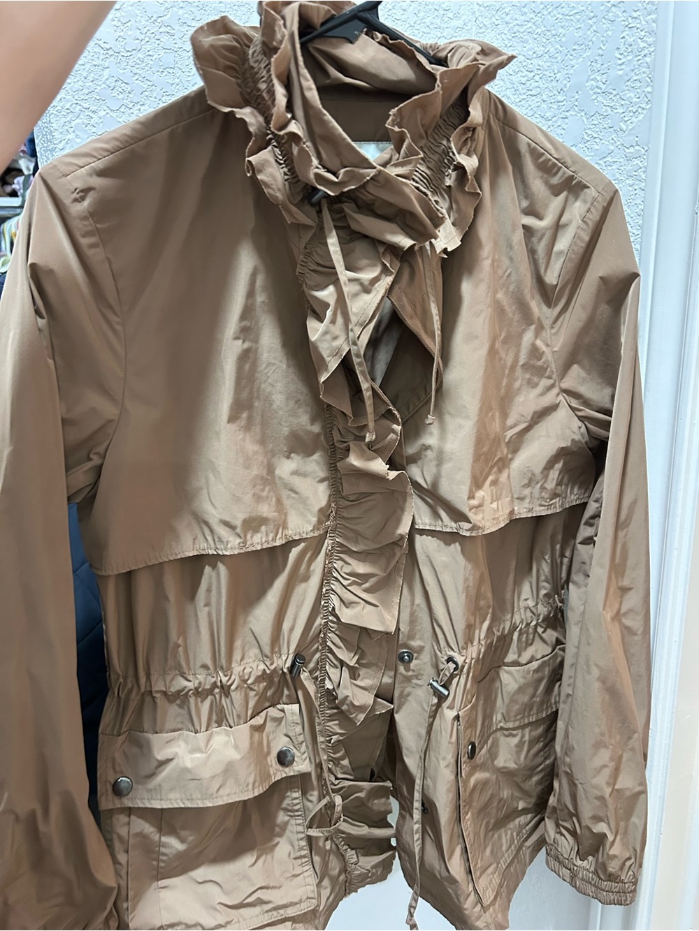 Banana Republic Women's Ruffle-Trim Anorak Jacket